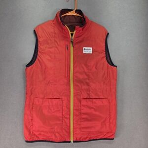 Cotopaxi Vest Mens Medium Red Reversible Insulated Puffer Hiking Travel Outdoor